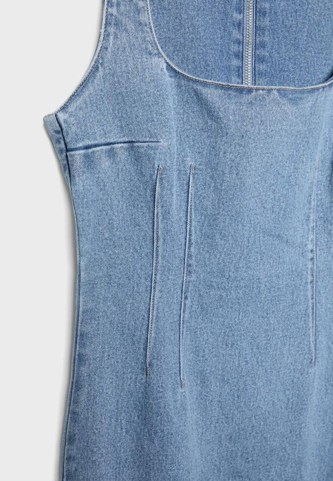 Džínové midi šaty Džínové midi šaty