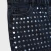 Džínová sukně s cvočky