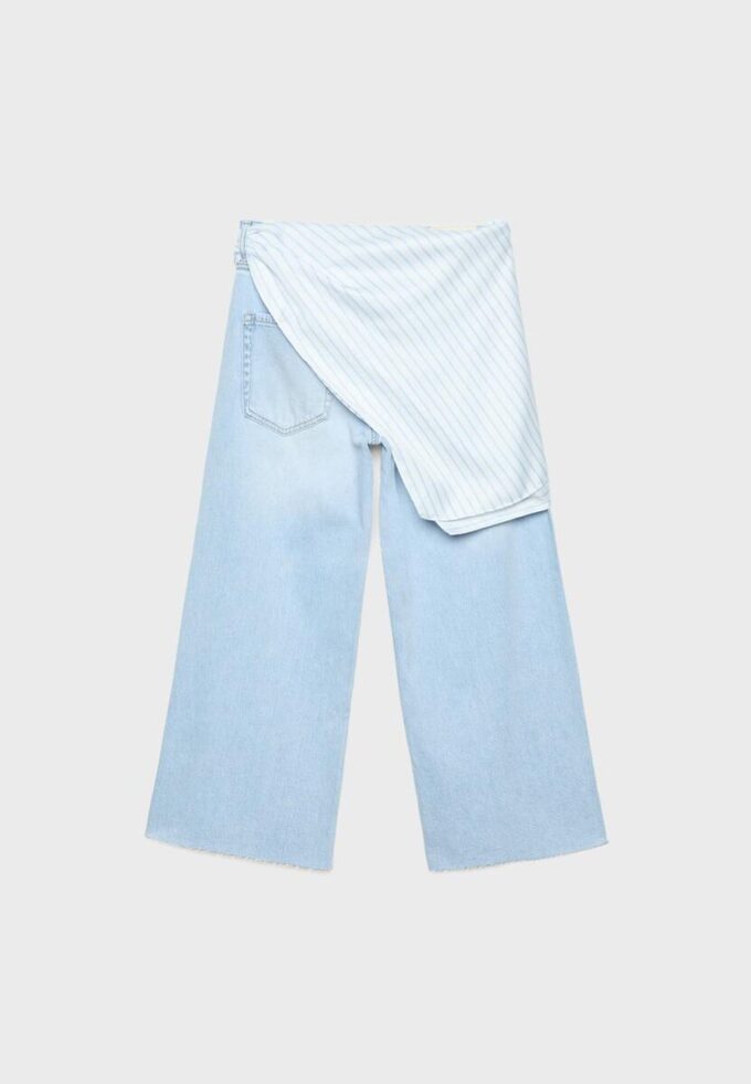 Džíny Culotte s detailem šátku Džíny Culotte s detailem šátku