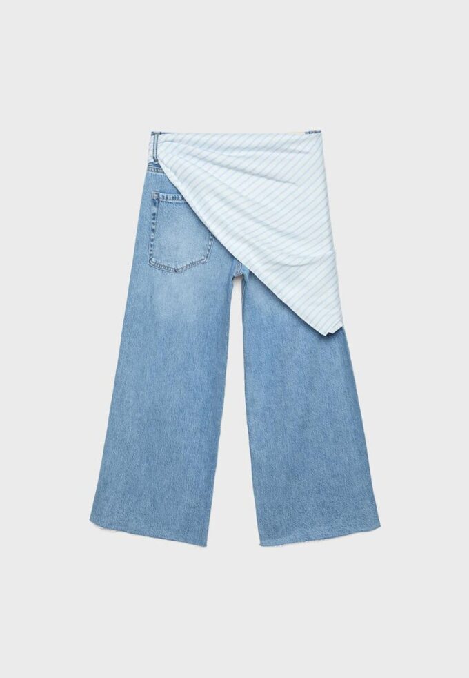Džíny Culotte s detailem šátku Džíny Culotte s detailem šátku