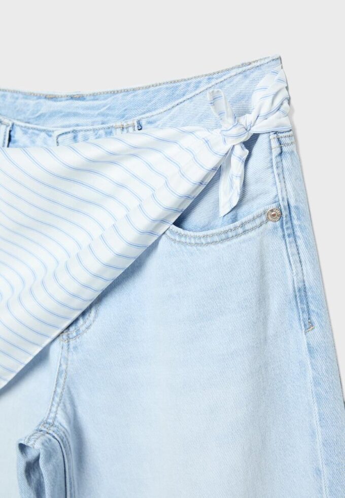 Džíny Culotte s detailem šátku Džíny Culotte s detailem šátku