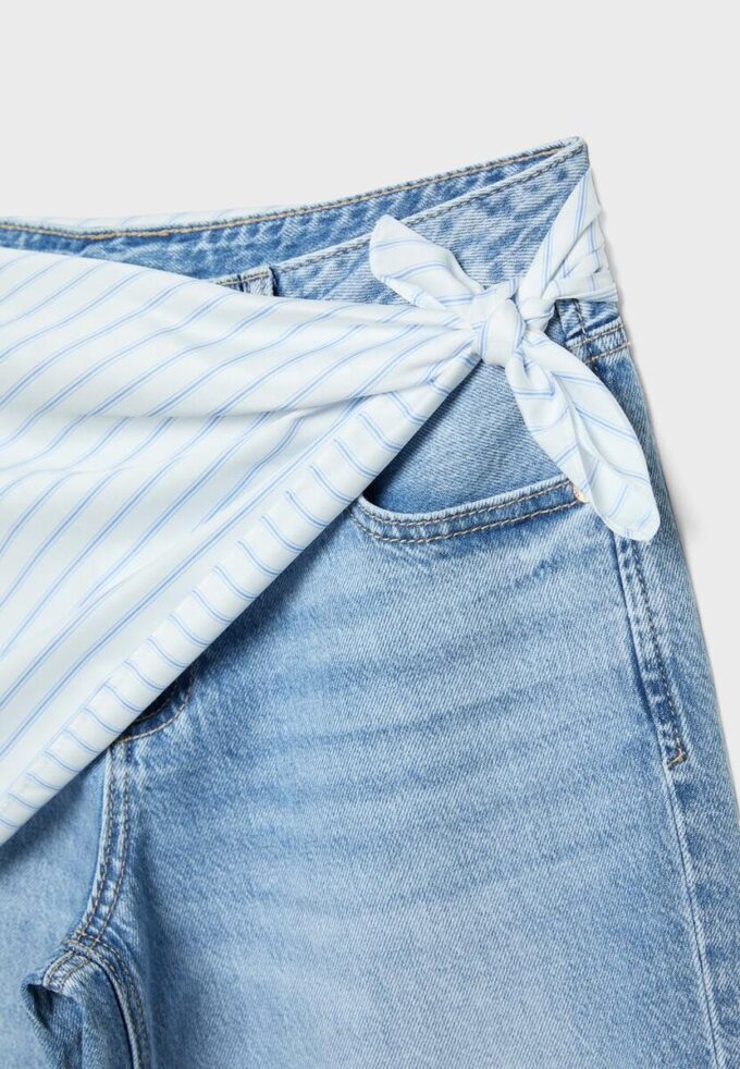 Džíny Culotte s detailem šátku Džíny Culotte s detailem šátku