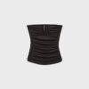 Drapovaný bandeau top s výstřihem do V Drapovaný bandeau top s výstřihem do V