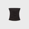 Drapovaný bandeau top s výstřihem do V Drapovaný bandeau top s výstřihem do V