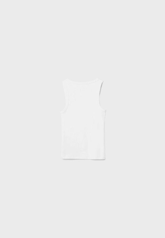 Žebrované tričko s racerbackem