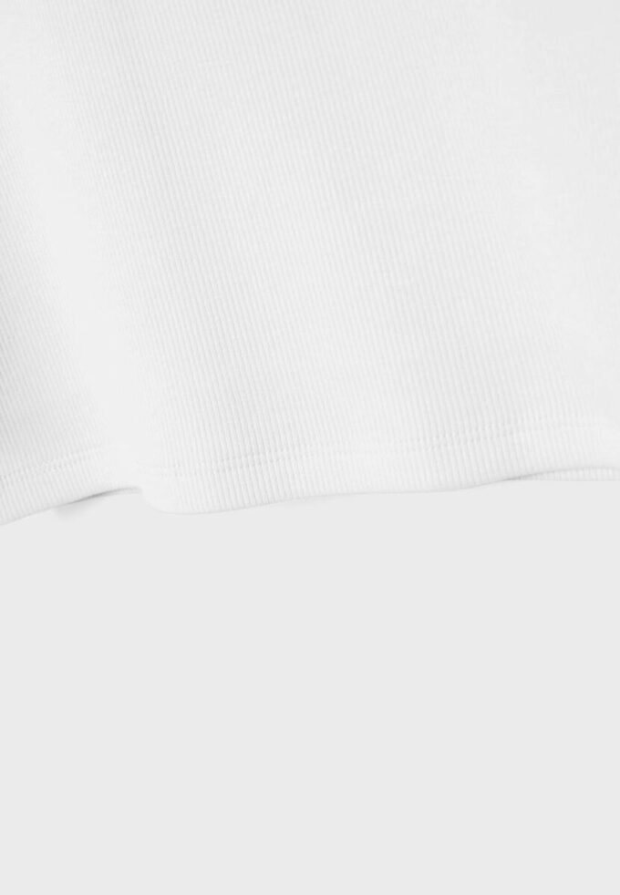 Žebrované tričko s racerbackem