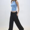 Joggerové kalhoty Jemné na dotek s Wide Leg nohavicemi a detailem švu vpředu Joggerové kalhoty Jemné na dotek s Wide Leg nohavicemi a detailem švu vpředu