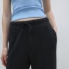 Joggerové kalhoty Jemné na dotek s Wide Leg nohavicemi a detailem švu vpředu Joggerové kalhoty Jemné na dotek s Wide Leg nohavicemi a detailem švu vpředu