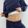 Joggingové kalhoty Jemné na dotek Balloon s ohrnutým pasem Joggingové kalhoty Jemné na dotek Balloon s ohrnutým pasem