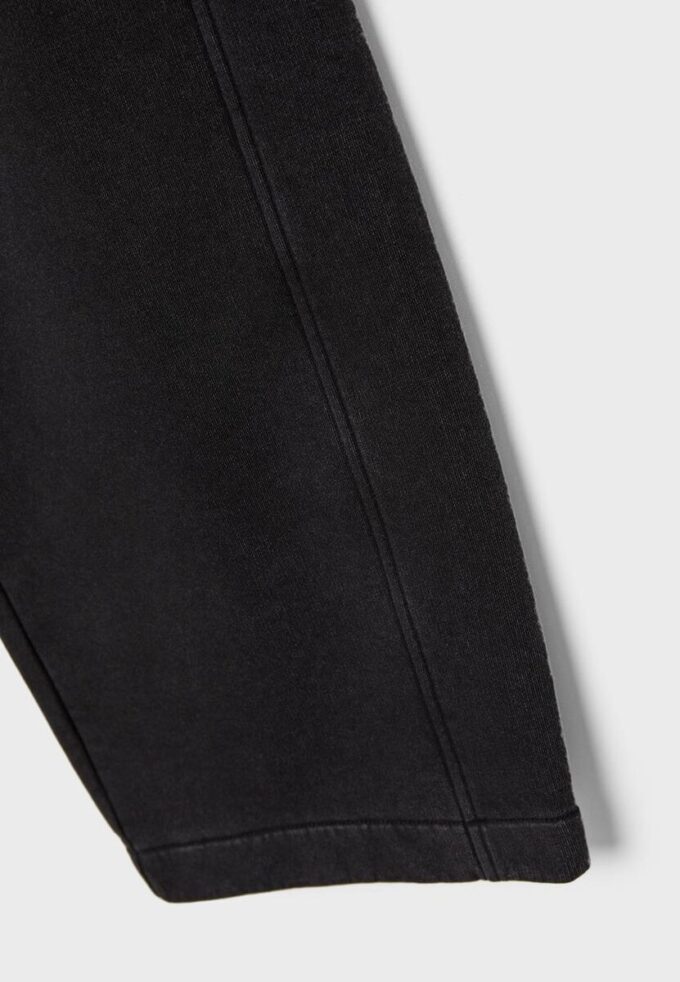 Joggingové kalhoty z fleece s povrchovou úpravou Jemné na dotek Acid Wash