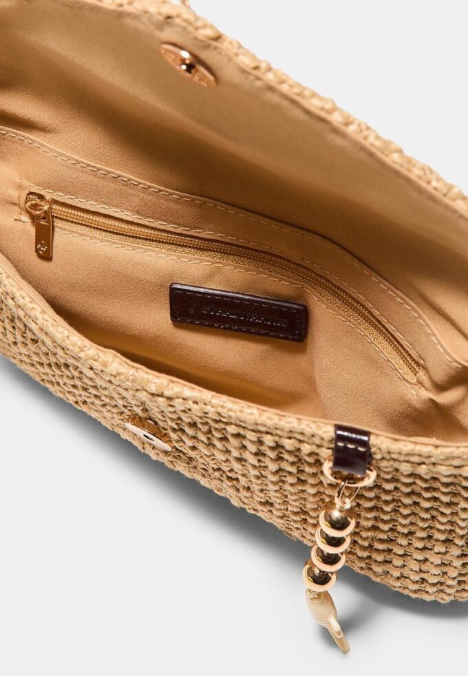 Kabelka přes rameno s efektem rafie