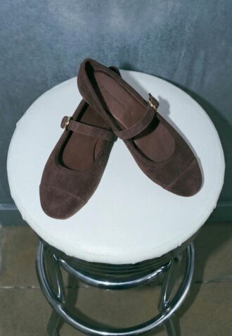 Kožené baleríny s špičkou