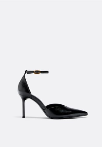 Kožené boty na podpatku