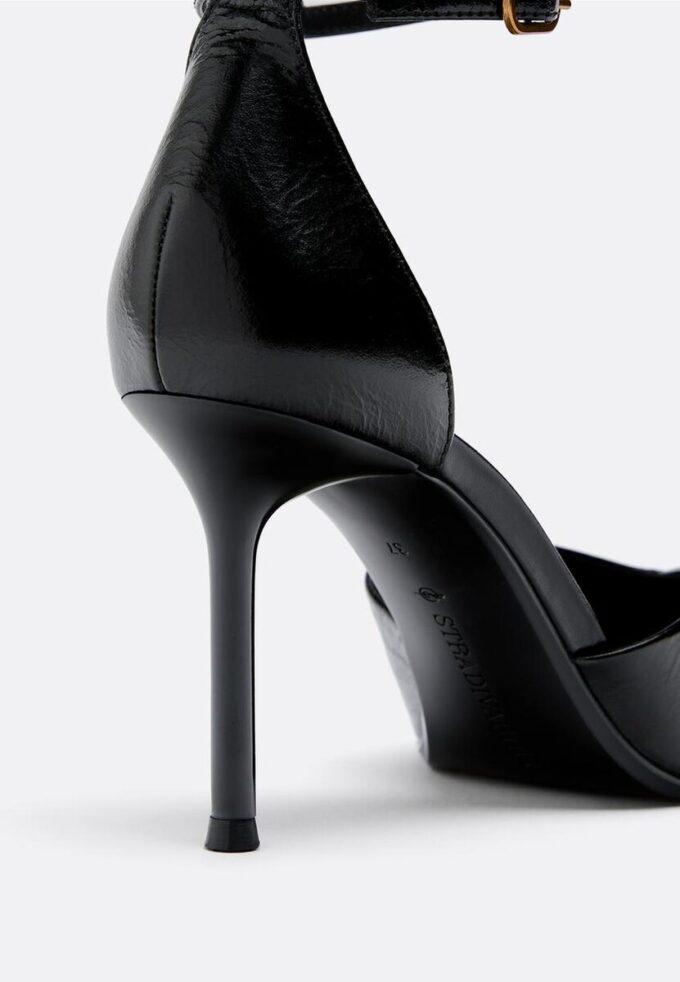 Kožené boty na podpatku