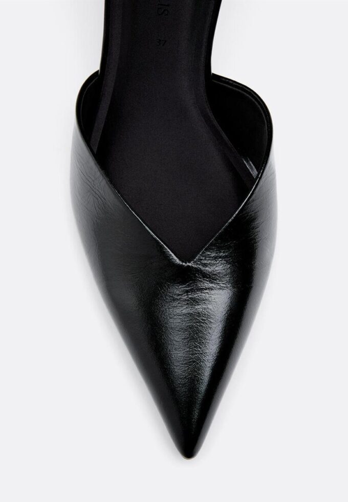 Kožené boty na podpatku