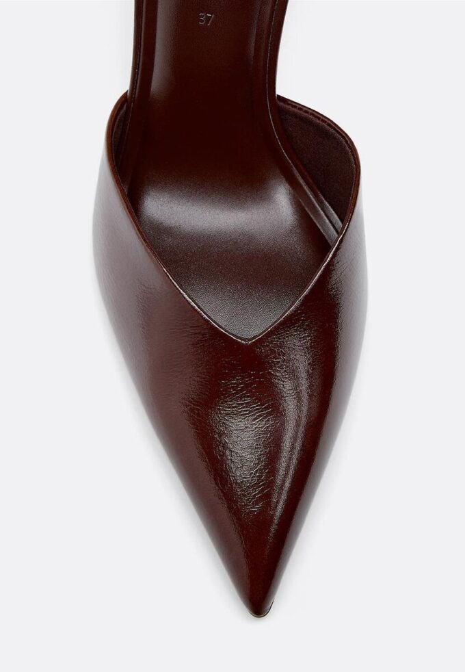 Kožené boty na podpatku