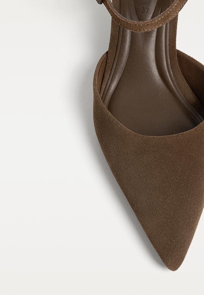 Kožené boty na podpatku