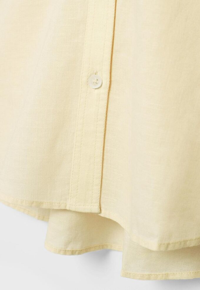 Košile s kimono rukávy s efektem lnu