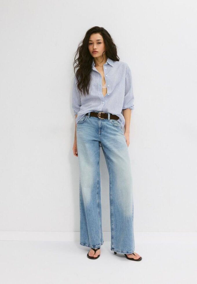 Košile s lněným efektem Košile s lněným efektem