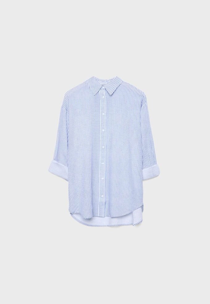 Košile s lněným efektem Košile s lněným efektem