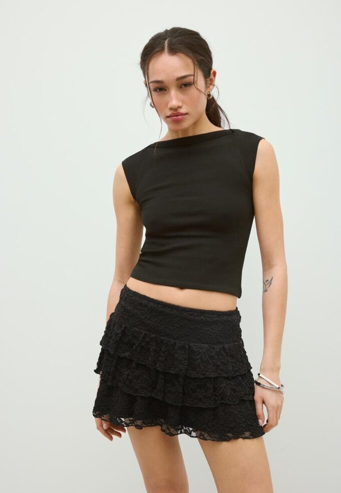 Krajková Skort Krajková Skort