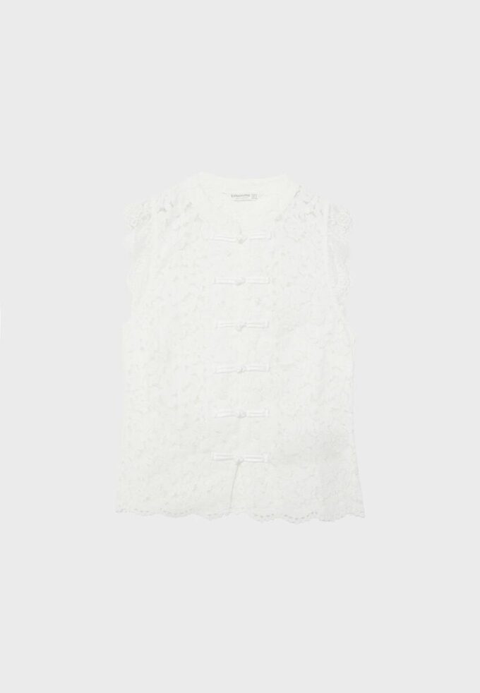 Krajkový top ve stylu qipao Krajkový top ve stylu qipao