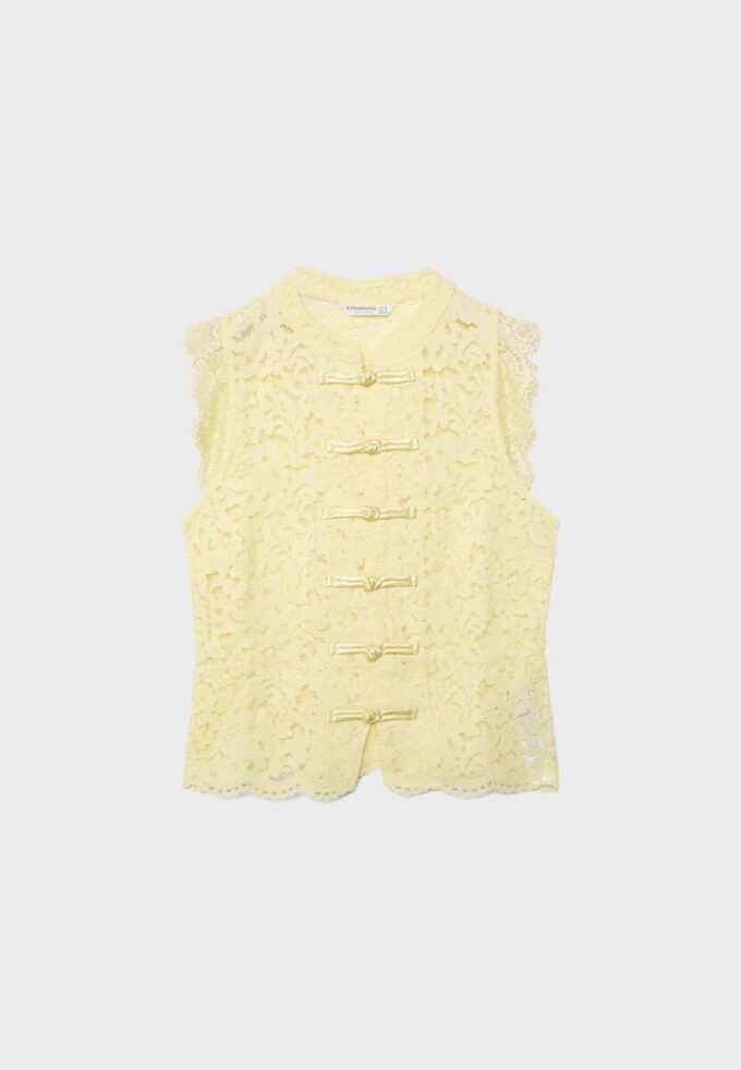 Krajkový top ve stylu qipao Krajkový top ve stylu qipao