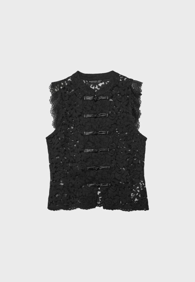 Krajkový top ve stylu qipao Krajkový top ve stylu qipao