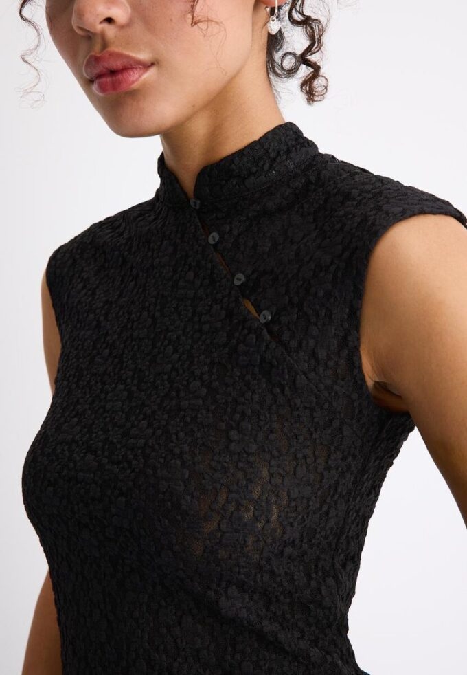 Krajkové tričko ve stylu qipao Krajkové tričko ve stylu qipao