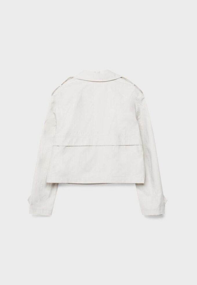 Krátký dvouřadý trenčkot