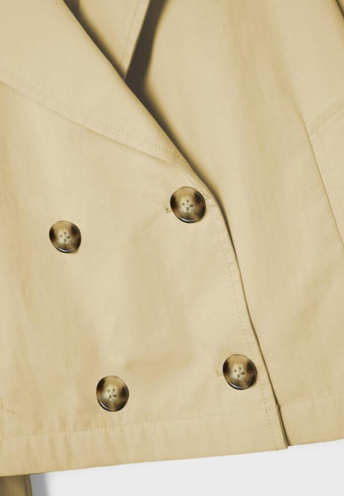 Krátký dvouřadý trenčkot Krátký dvouřadý trenčkot