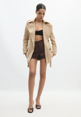 Krátký základní trenčkot