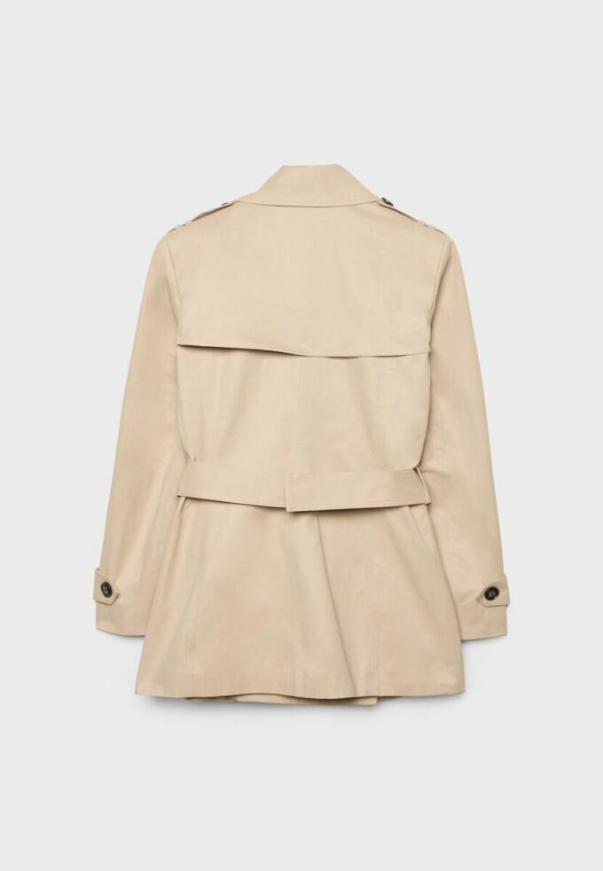 Krátký základní trenčkot