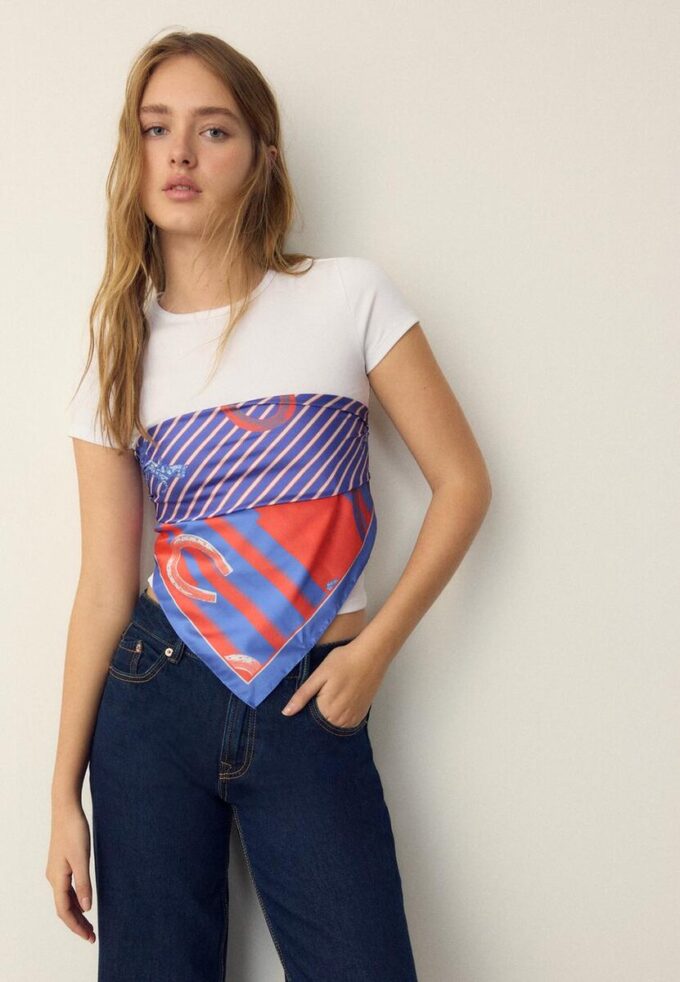 Šála s motivem podkovy