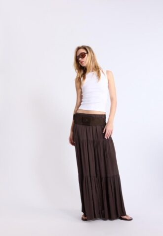Midi sukně v boho stylu