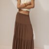 Midi sukně v boho stylu