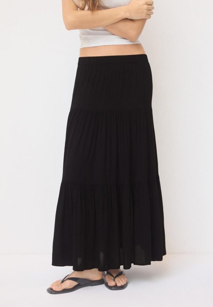Midi sukně v boho stylu