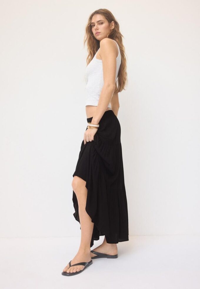 Midi sukně v boho stylu