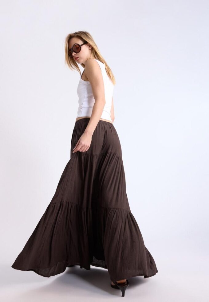Midi sukně v boho stylu
