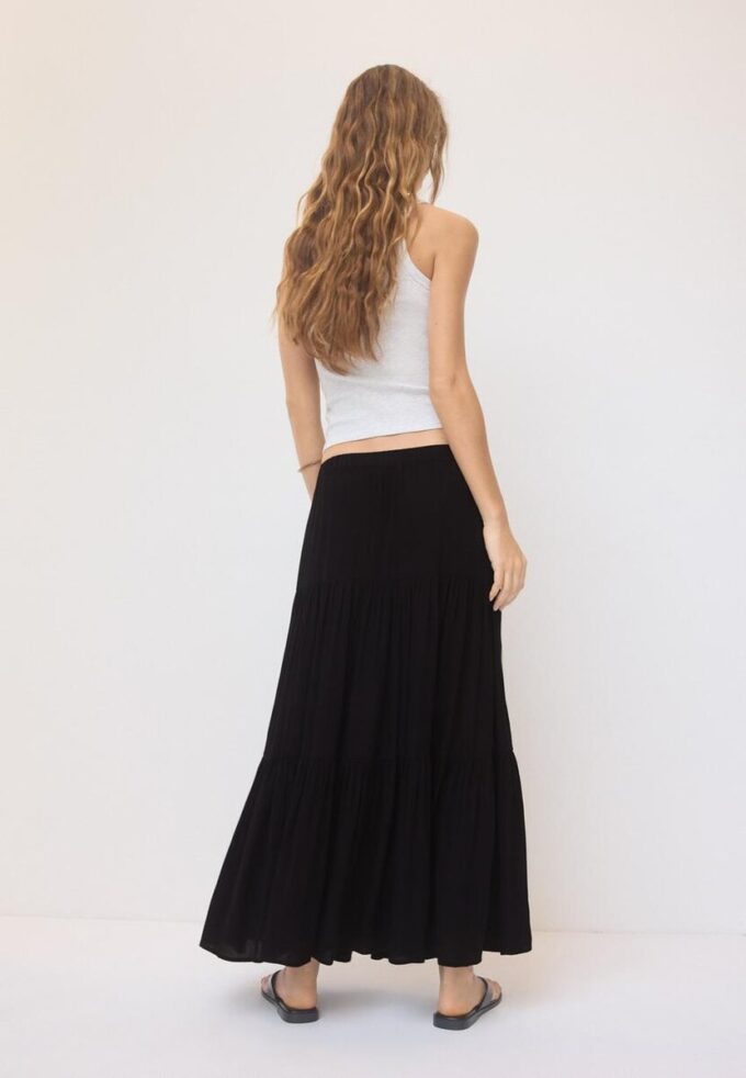Midi sukně v boho stylu