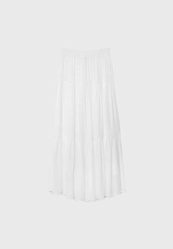 Midi sukně v boho stylu