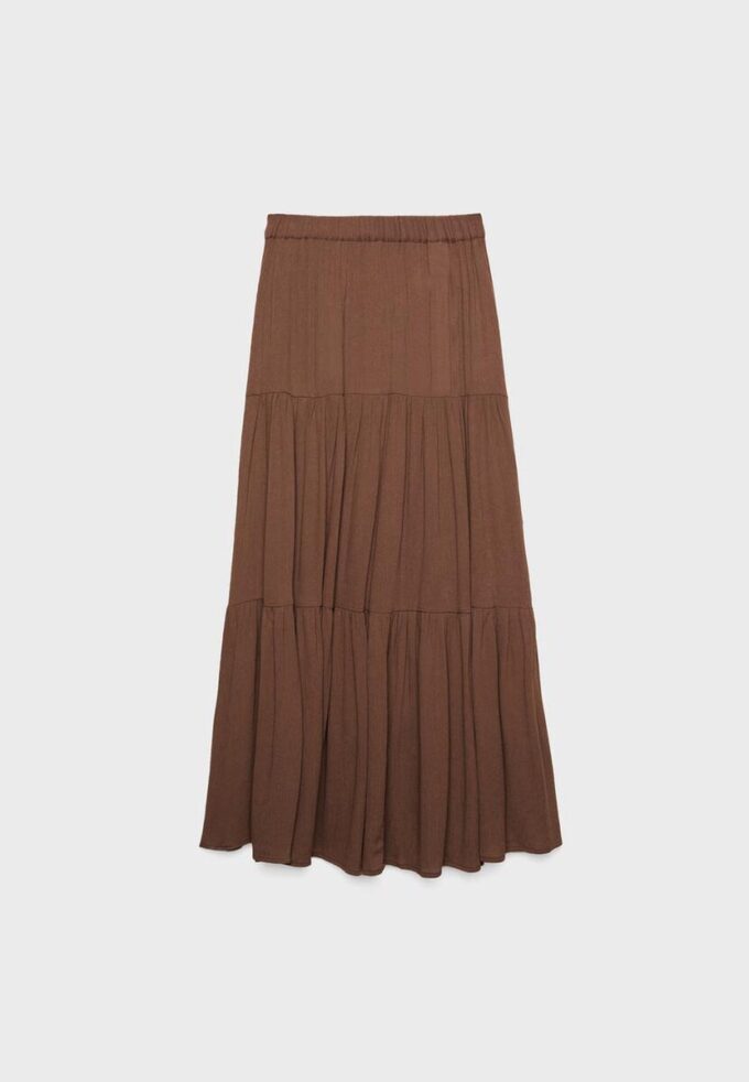 Midi sukně v boho stylu