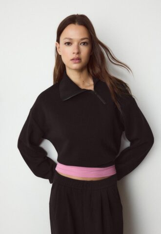 Mikina Jemné na dotek s bočním zipem