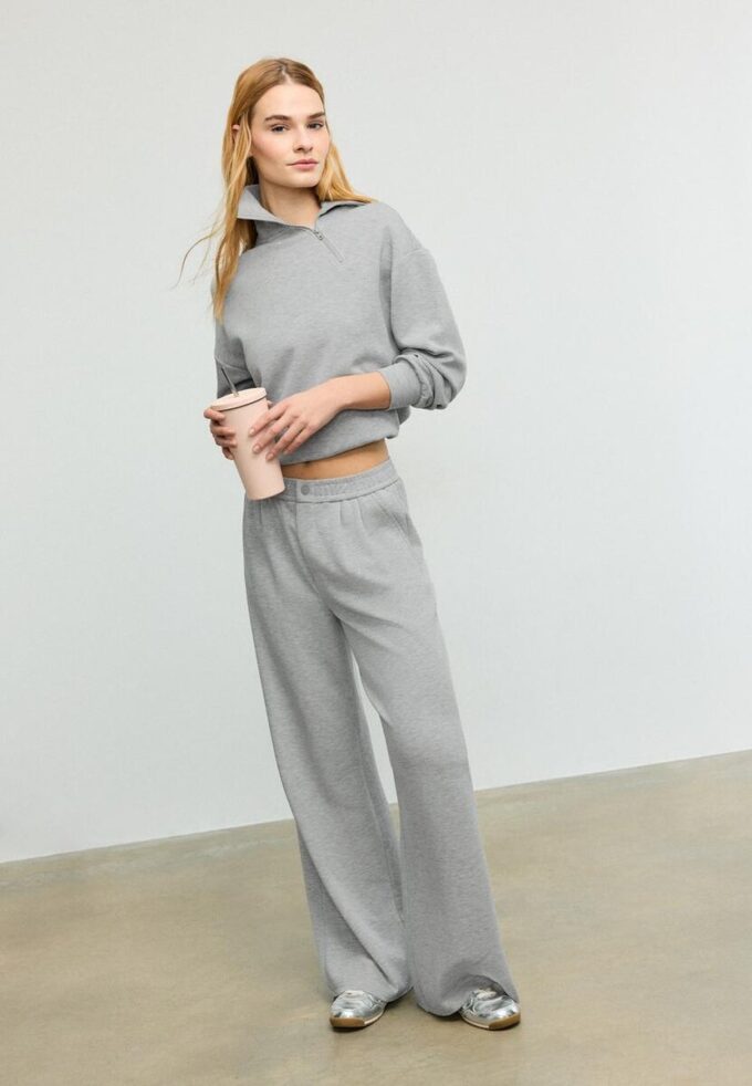 Mikina Jemné na dotek s bočním zipem