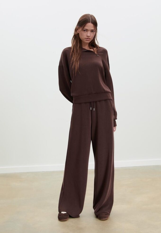 Mikina Jemné na dotek s bočním zipem