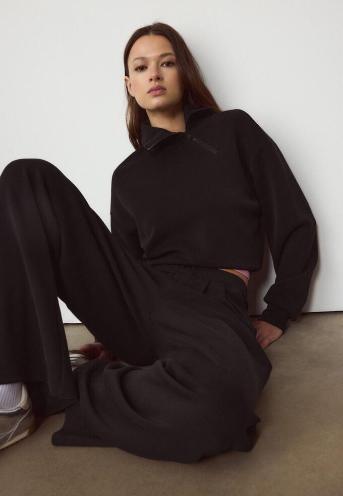 Mikina Jemné na dotek s bočním zipem