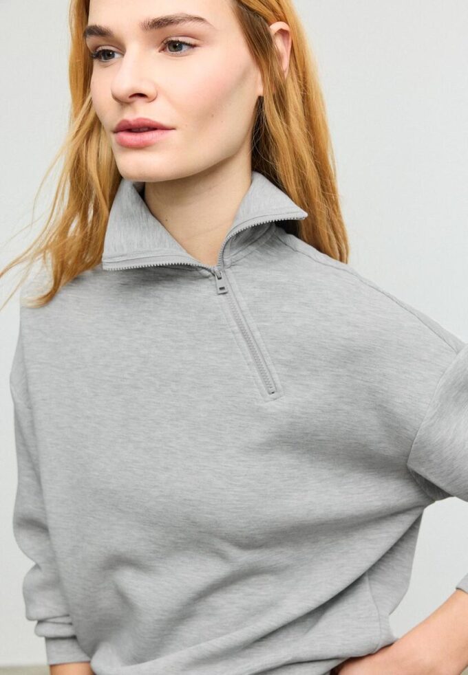 Mikina Jemné na dotek s bočním zipem