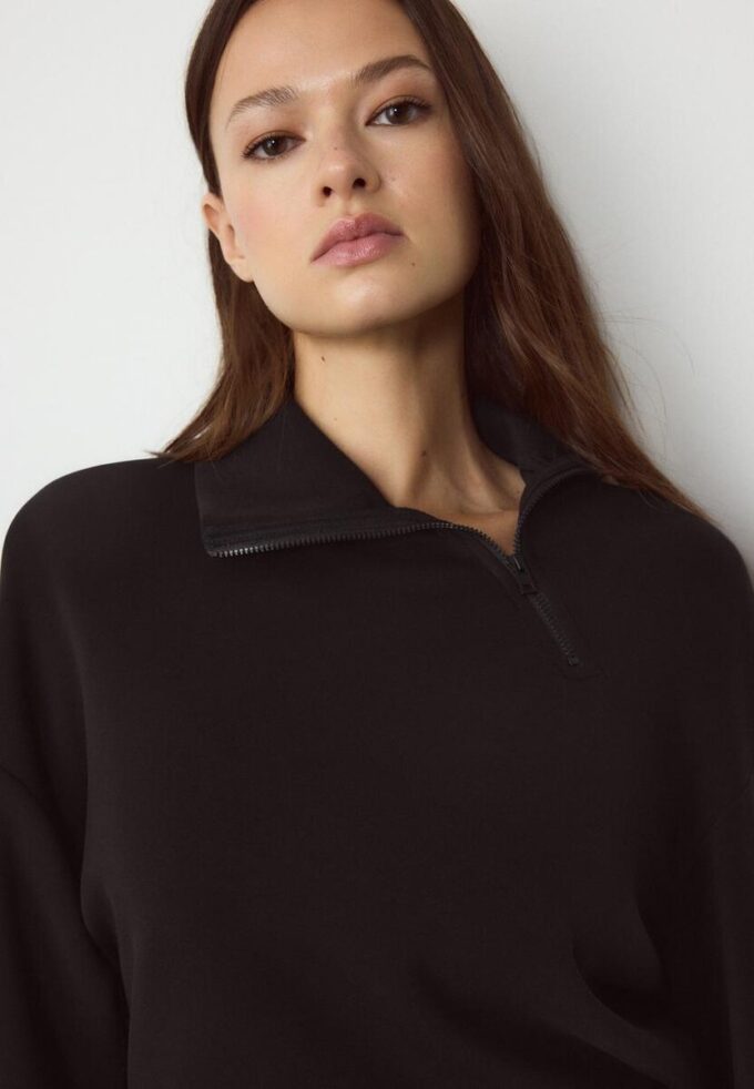 Mikina Jemné na dotek s bočním zipem