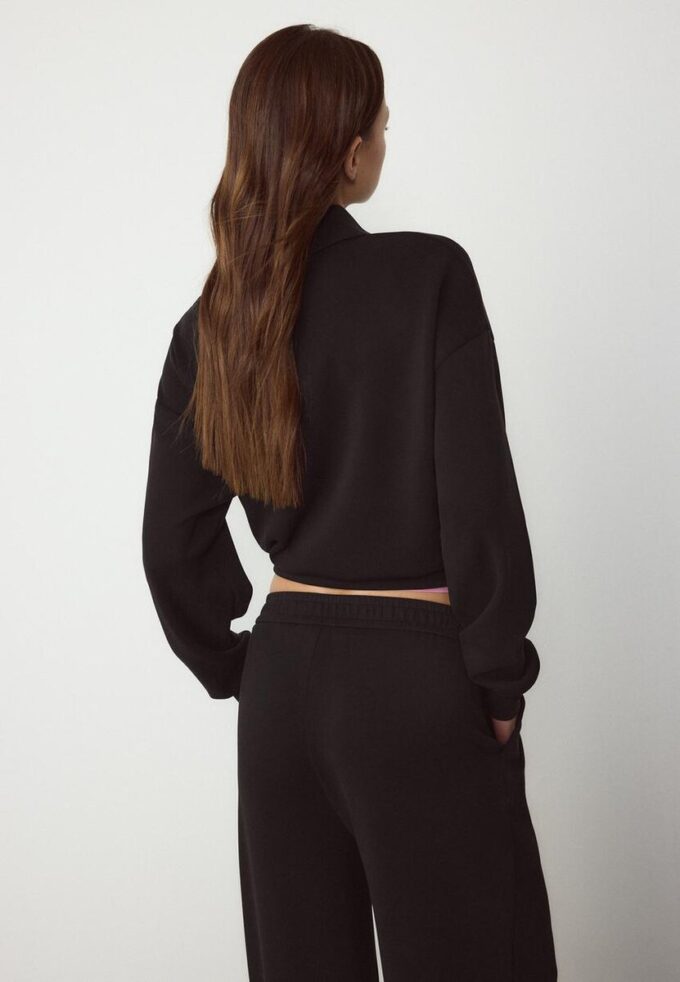 Mikina Jemné na dotek s bočním zipem