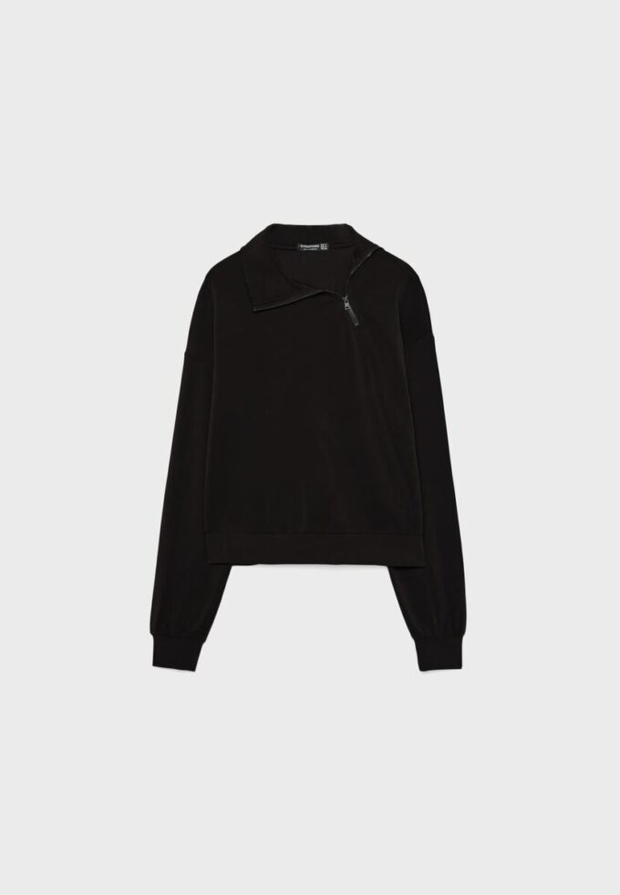 Mikina Jemné na dotek s bočním zipem